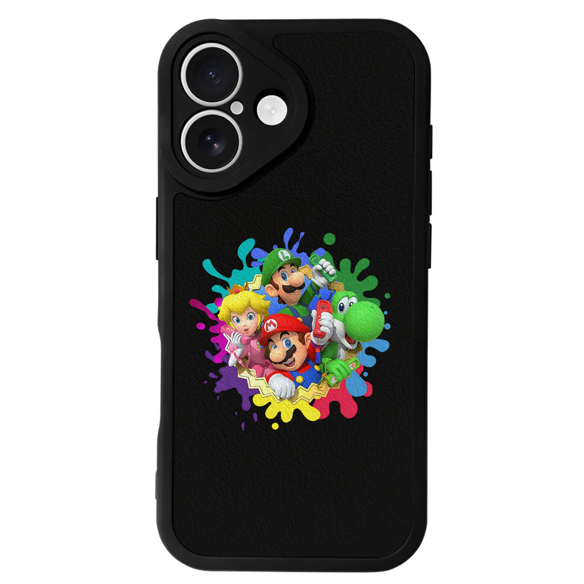 マリオ グッズ マリオ - IPhone 16シリーズ対応 ・ シリコンスマホケース ・ レザー調 ・ 高精度フィット ・ 耐衝撃 ・ ワイヤレス充電対応 ・ 精密カット